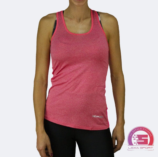 BLUSA TANK ROSA JASPE